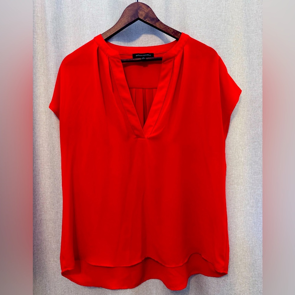 Banana Republic Red Blouse